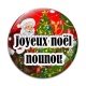 Cabochon Verre - joyeux noël nounou