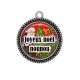 Pendentif Cabochon Argent - joyeux noël nounou