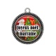 Pendentif Cabochon Argent - joyeux noël marraine