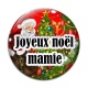 Cabochon Verre - joyeux noël mamie