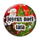 Cabochon Verre - joyeux noël tata