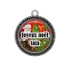 Pendentif Cabochon Argent - joyeux noël tata