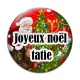 Cabochon Verre - joyeux noël tatie