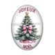 Cabochon Résine Ovale - joyeux noël ovale