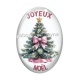 Cabochon Verre Ovale - joyeux noël ovale