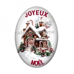 joyeux noël ovale