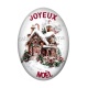 Cabochon Résine Ovale - joyeux noël ovale