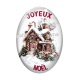 Cabochon Verre Ovale - joyeux noël ovale