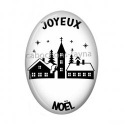 joyeux noël ovale