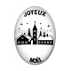 Cabochon Résine Ovale - joyeux noël ovale