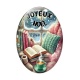 Cabochon Verre Ovale - joyeux noël ovale