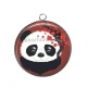 Pendentif Cabochon Argent - panda