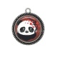 Pendentif Cabochon Argent - panda