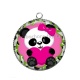 Pendentif Cabochon Argent - panda