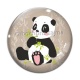 Cabochon Verre - panda