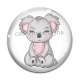 Cabochon Verre - koala