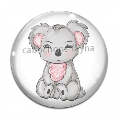 Cabochon Verre - koala
