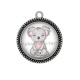 Pendentif Cabochon Argent - koala