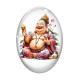 Cabochon Verre Ovale - bouddha