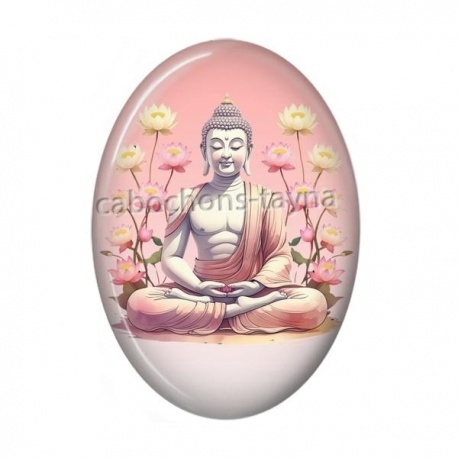 Cabochon Résine Ovale - méditation