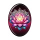 Cabochon Résine Ovale - fleur de lotus