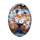 Cabochon Verre Ovale - arbre de vie