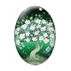 Cabochon Verre Ovale - arbre de vie
