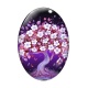 Cabochon Verre Ovale - arbre de vie