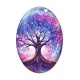 Cabochon Verre Ovale - arbre de vie