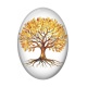 Cabochon Résine Ovale - arbre de vie