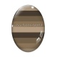 Cabochon Verre Ovale - Fond rayure