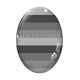 Cabochon Verre Ovale - fond rayure