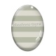 Cabochon Verre Ovale - rayure ovale
