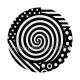 spirale noire et blanc