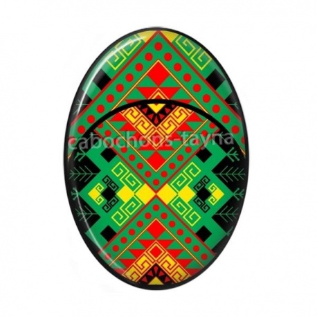 Cabochon Résine Ovale - forme ovale géométrique
