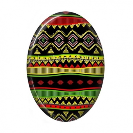 Cabochon Résine Ovale - forme ovale géométrique