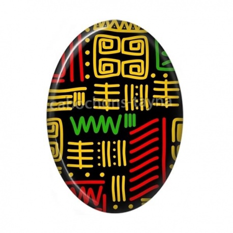 Cabochon Résine Ovale - forme ovale géométrique