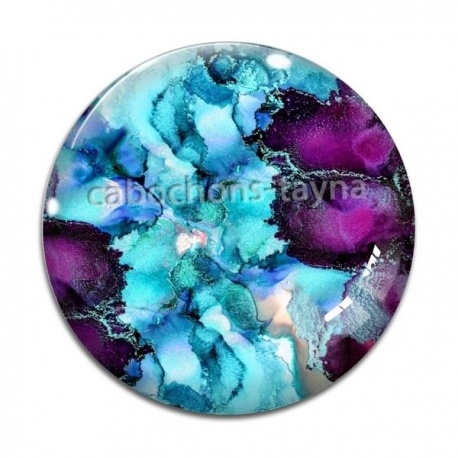 Cabochon Verre - fond abstrait