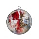 Pendentif Cabochon Argent - abstrait