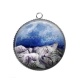 Pendentif Cabochon Argent - chat