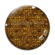 Cabochon Verre - fond brillant 