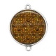 Connecteur Cabochon Argent - fond brillant 