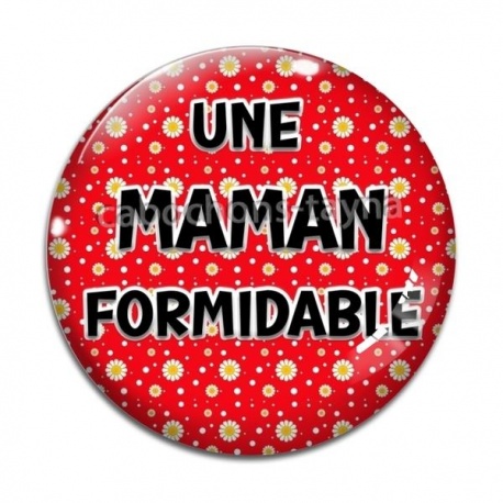 Cabochon Verre - une maman formidable