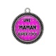 Pendentif Cabochon Argent - une maman super cool