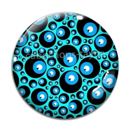Cabochon Verre - fond rond