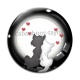 Cabochon Verre - chat