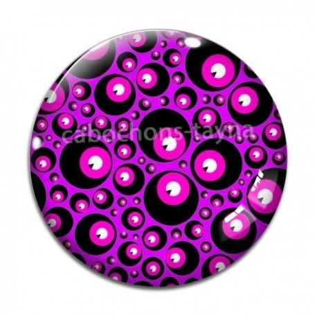 Cabochon Verre - fond rond