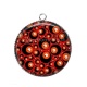Pendentif Cabochon Argent - fond rond