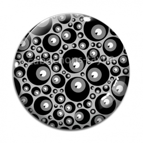 Cabochon Verre - fond rond