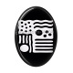 Cabochon Résine Ovale - motif abstrait